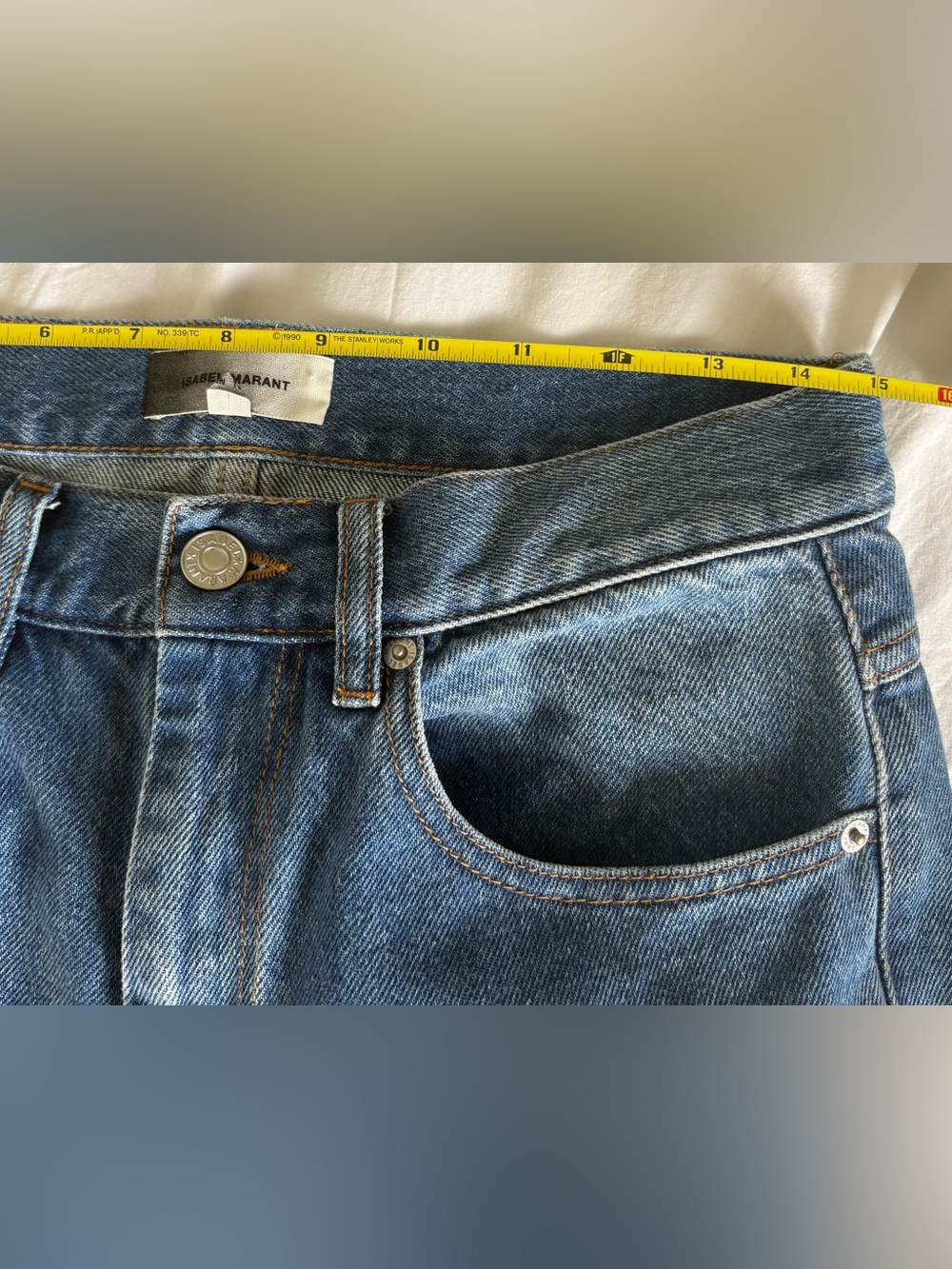 Isabel Marant Jack Straight Leg Mainline Denim Jeans Size 29 PA0867 Unisex NWOT - Picture 9 of 16